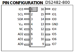 DS2482-800 pinout
