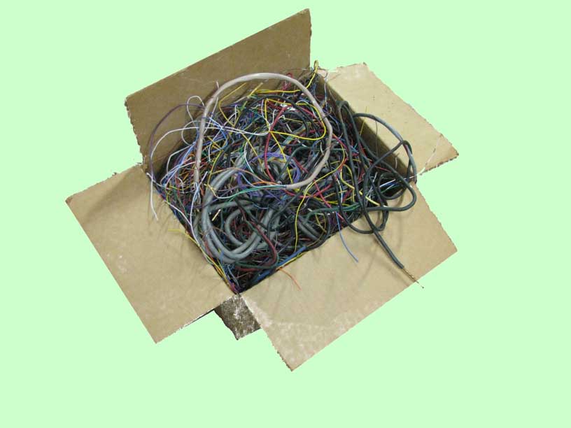 useless scraps of wire background image